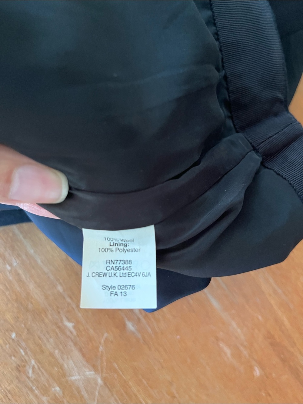 J Crew No. 2 Black Wool Pencil Skirt- Size 10 - Picture 7 of 7